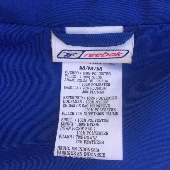 Reebok Indianapolis Colts Blue Down Filled Puffer Vest - Picture 5 of 6